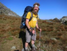 Met this through hiker near mount Washignton. He is one of the few hundred through hikers who cross the whole of 2200 miles long Appalachian Trail in a single attempt. This trail starting from Georgia and ending at Maine state. He started back in April and was planning to end this lifetime trek in October.